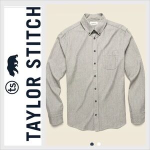 Taylor Stitch The Jack Button Down Shirt in Ash Jaspe Size M 40